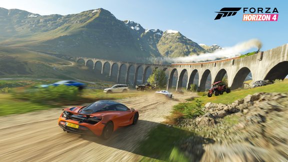 טפט 4K לוגו מקלארן (McLaren) על רכב על אווירודינמי #042