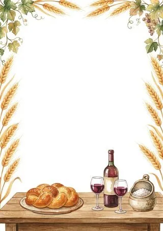 לחם, מלח ויין – מסורת השפע והברכה