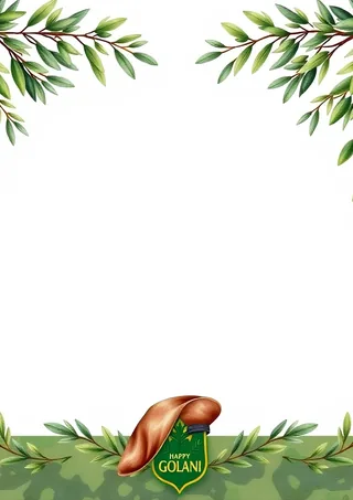 עץ גולני ירוק וכומתה חומה – גיוס לחטיבת גולני