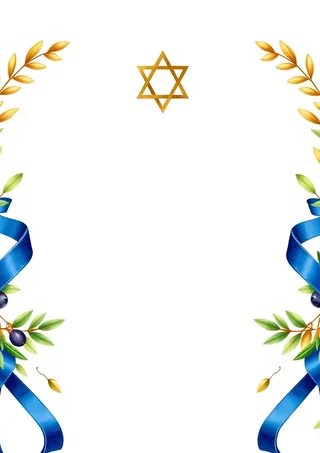 סמל המדינה – מנורת שבעת הקנים וענפי זית מוזהבים