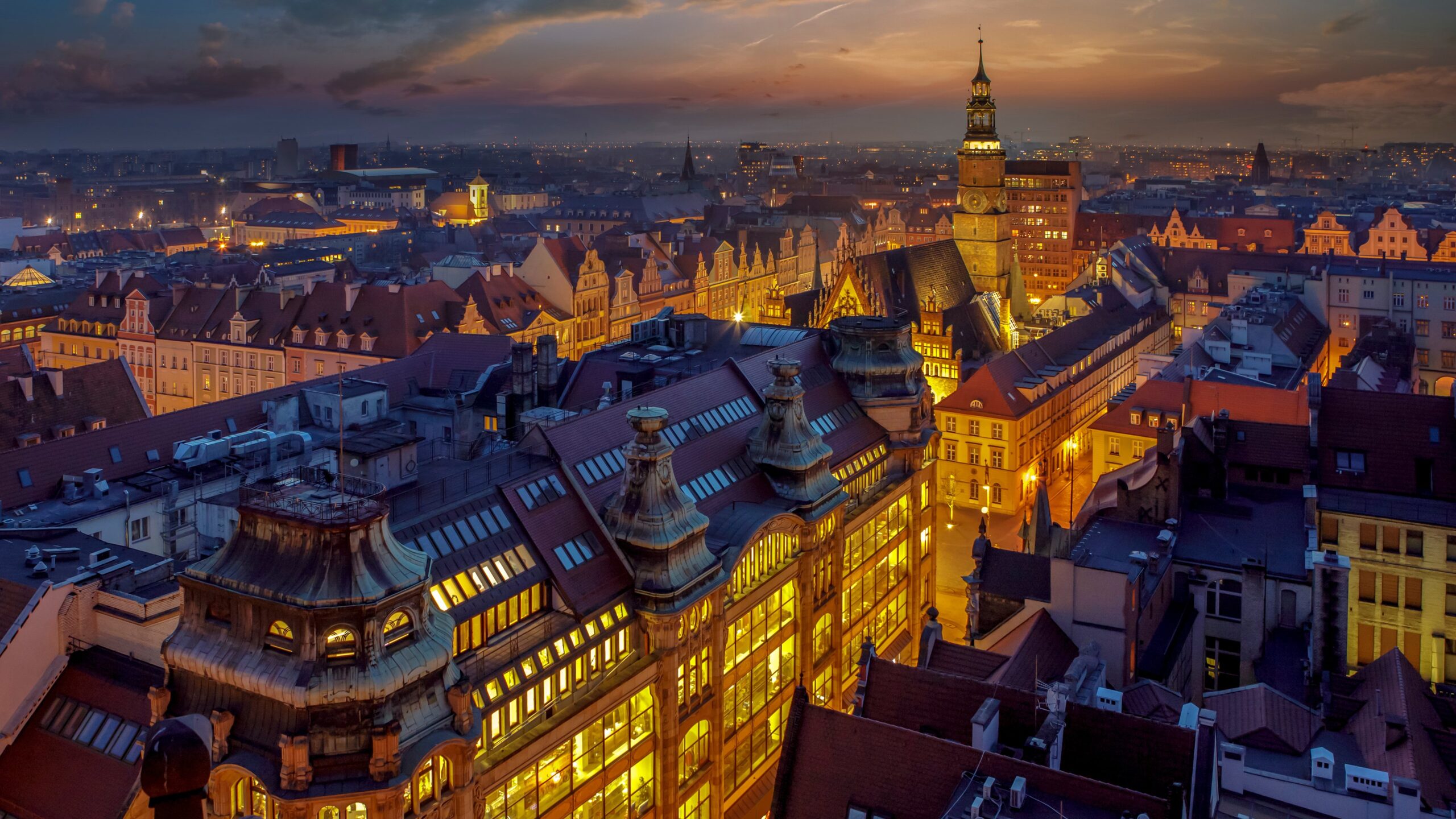 Bridges, rooftops, and twilight