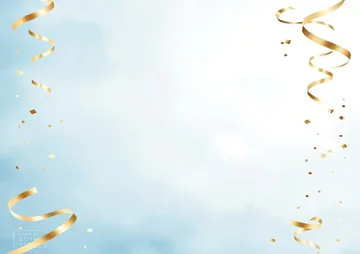 תכלת שמיים וסרטי זהב עדינים – מרכז חלק
