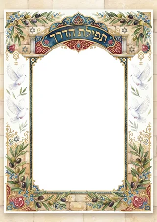 ברכת הדרך לרכב – קלף עתיק, תפילת הדרך וציפורי שלום